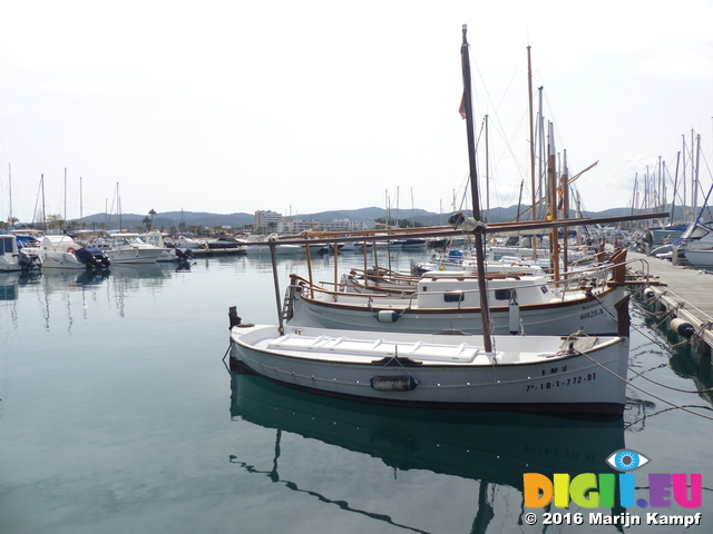 FZ028315 Traditional shaped boats in harbour